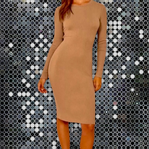 Reformation Dresses & Skirts - Reformation Elegant Beige Long Sleeve Dress Size S